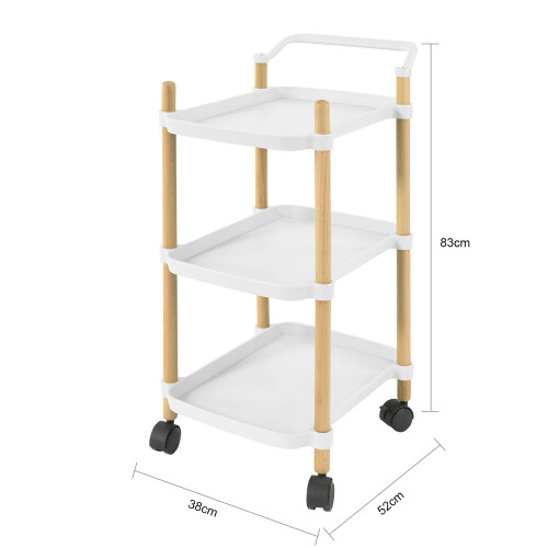 SoBuy 3-Tier Vintage White Serving Trolley 2
