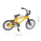 4 Stuks Mini Vingerfietsen Dubbele-Stang Speelgoed 2