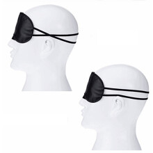 10 Stks Polyester Slaapblinddoek Verduisterend Oogmasker Zwart