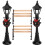 4 Mini Straatlantaarn Bankje Set 1:12 3