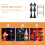 4 Mini Straatlantaarn Bankje Set 1:12 9