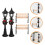 4 Mini Straatlantaarn Bankje Set 1:12 4