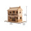 1 Set 3D Restaurant Diy Herberg Model 2