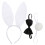 Set Konijnsoor Accessoires Met Haarband En Stropdas 1