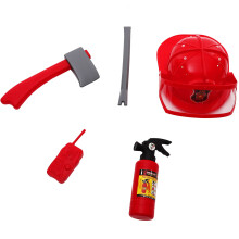 1 Set Kinder Brandweermanhoed Met Werktuigen Cosplay Kleding