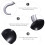 2 Sets Piraathaken Fantasiekleding Accessoire Handschoenen Feest 7