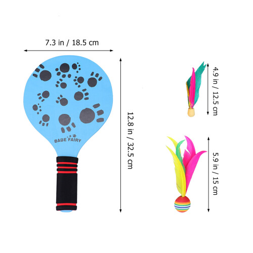 Beach Paddle Set Racket Strandbal Badminton Cricket Shutelpolk 1