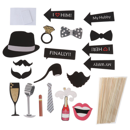 53 Hochzeitsfeier Requisiten Lippen Cocktail 1