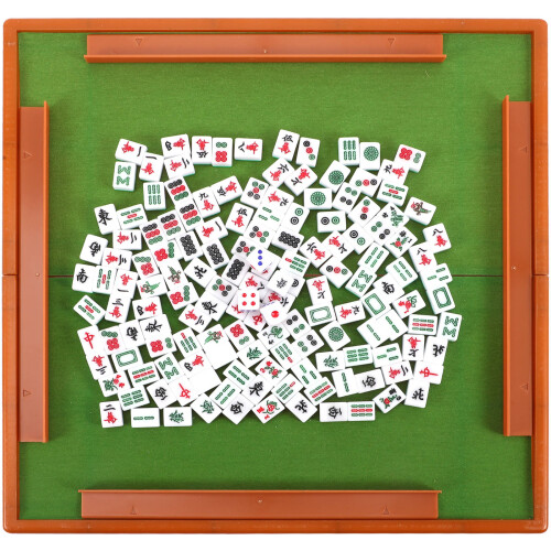 1 Set Mini Mahjong Grappig Gegraveerd Voor Thuis En