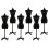 6 Stuks Mini Poppenjurkstandaards Presentatiemodellen 10
