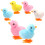 6 Stuks Opwindende Springende Kippen Speelgoed 6