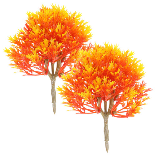 2 Stuks Creatief Plataanboom Model Voor Micro Landschapsdecor