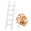 1 Stuks Mini Huis Ladder Massief Trap Model Diy Accessoire Wit 1