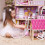 1 Stuks Mini Huis Ladder Massief Trap Model Diy Accessoire Wit 3