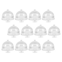 12 Stuks Mini Cake Plate Met Poppenhuis Display Stand