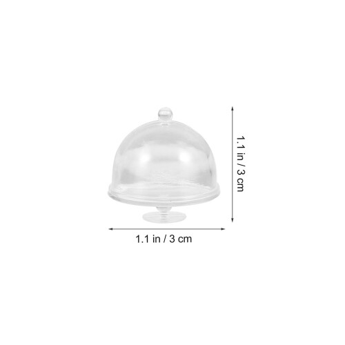 12 Stuks Mini Cake Plate Met Poppenhuis Display Stand 2