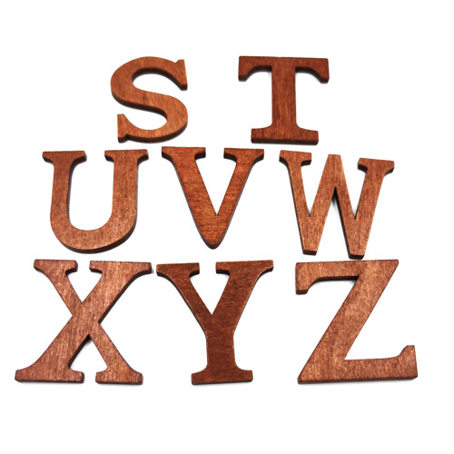 26 Stuks 44 Mm Chips Engelse Letters Educatief