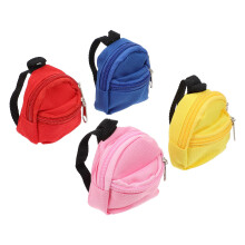 4 Stuks Mini Schooltas Model Huis Pop Rugzakje Micro Scene Sieraad