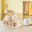 2 Sets Montagehuis Model - Ongekleurde 3D Blokhut 5