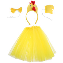 1 Set Niedliches Huhn-Kostüm Für Kinder Mit Stirnband Tutu