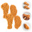 4 Stuks Fake Food Model Gesimuleerde Kippendij 5