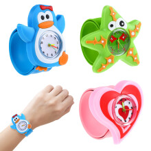3 Silicone Slap Armbandhorloges Kartonstijl Tijdmachines