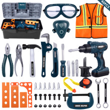 45-Delig Kids Tool Speelgoed Educatief Set Donkergroen