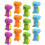 48Pcs Mini Dinosaur Erasers for Kids Assorted Colors Durable Rubber 10