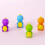 48Pcs Mini Dinosaur Erasers for Kids Assorted Colors Durable Rubber 6