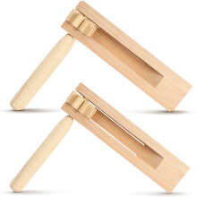 2Stk Holz Ratsche Lernspielzeug Traditionelle Matraca Für Kinder