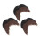 6 Valse Snorren Bruin Zwart – Plakbare Kostuumaccessoires 1