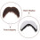 6 Valse Snorren Bruin Zwart – Plakbare Kostuumaccessoires 8