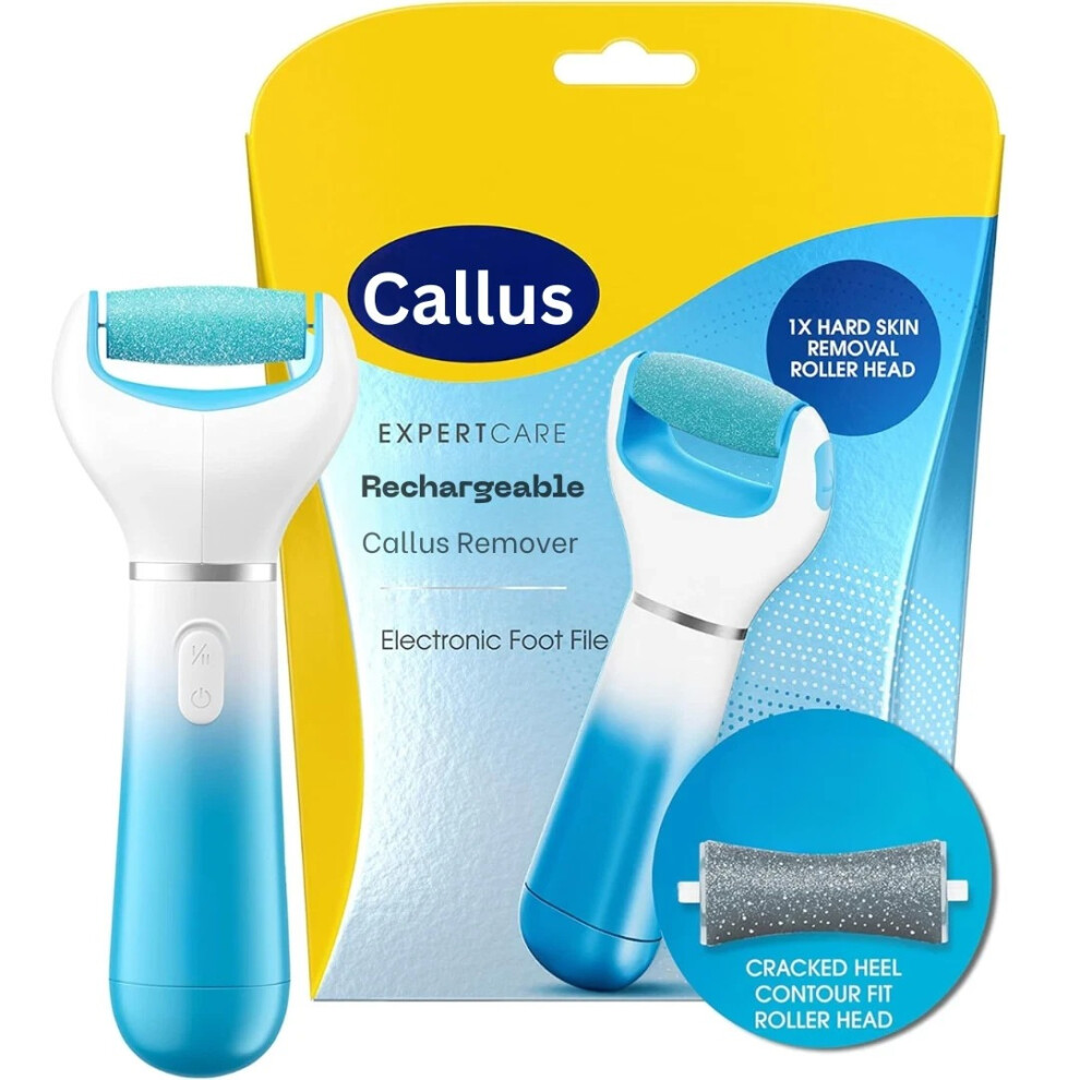 Electric Foot File Rechargeable Callus Hard Skin Remover Feet Pedicure 2 Speeds