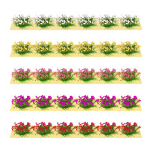 5Stk. Mini Blüten-Cluster Statische Szenerie- Diy Gras-Cluster