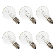 6Stk E12 Duftwachs Diffusorlampe Klarglas