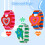 3 Per Set Cartoon Polshorloge Studenten 9