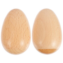 2Stk Kinder Holz Musikinstrumente Mit Holz Ei Schüttelspielzeug