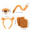 1 Set Cosplay Hoofdband Handschoenen Accessoire 2