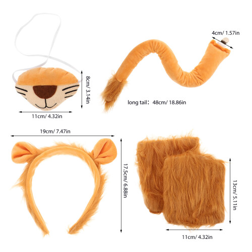 1 Set Cosplay Hoofdband Handschoenen Accessoire 1