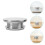 2Pcs Silver Metal Pitcher Lids Replacement Sealing Jug Covers 11