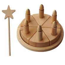 1 Set Holz Geburtstagsfeier Kuchen Diy Spielzeug Für Kinder