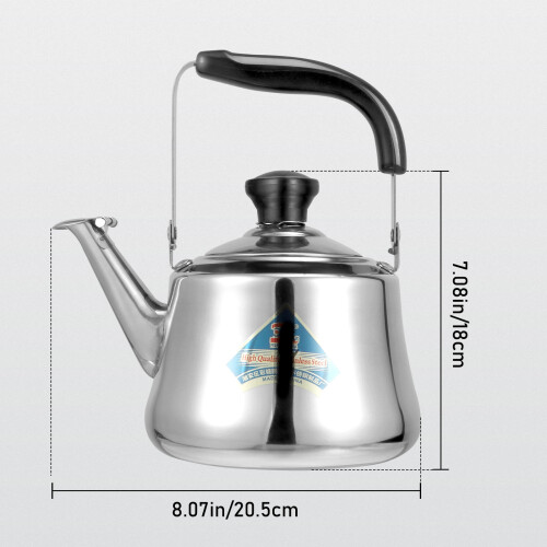 1Pc Whistle Teakettle Stainless Steel With Filter Screen 1