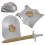 Children'S Rüstungsset Kampfrüstung Krieger Requisiten Set 9