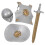 Children'S Rüstungsset Kampfrüstung Krieger Requisiten Set 6
