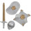 Children'S Rüstungsset Kampfrüstung Krieger Requisiten Set 8
