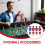 4Stk Stab Fußball 1,4m Rot 10