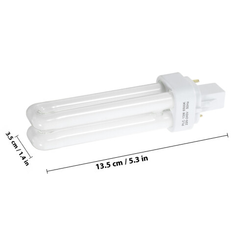 4Stk. Kompaktleuchtstofflampe 13W Mit 2-Pin Stecker 1