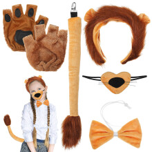 1 Set Löwenkostüm Mit , Und Fliege Für Halloween