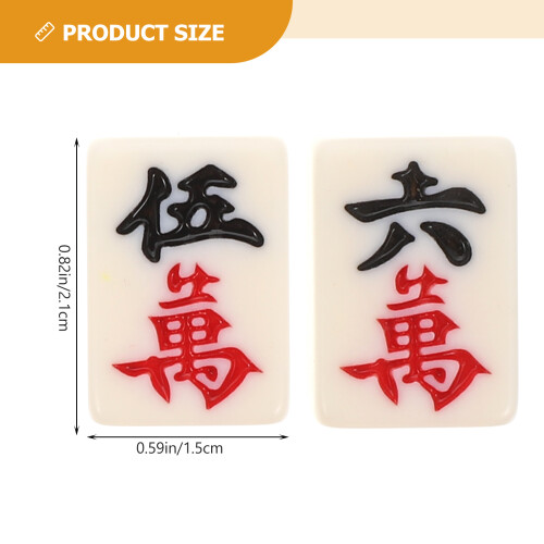 1 Set Mini Mahjong Tragbares Reise Gesellschaftsspiel 1