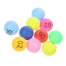 50Stk Nummerierte Kunststoff Bälle 1-50 Für Party Und Spielzubehör